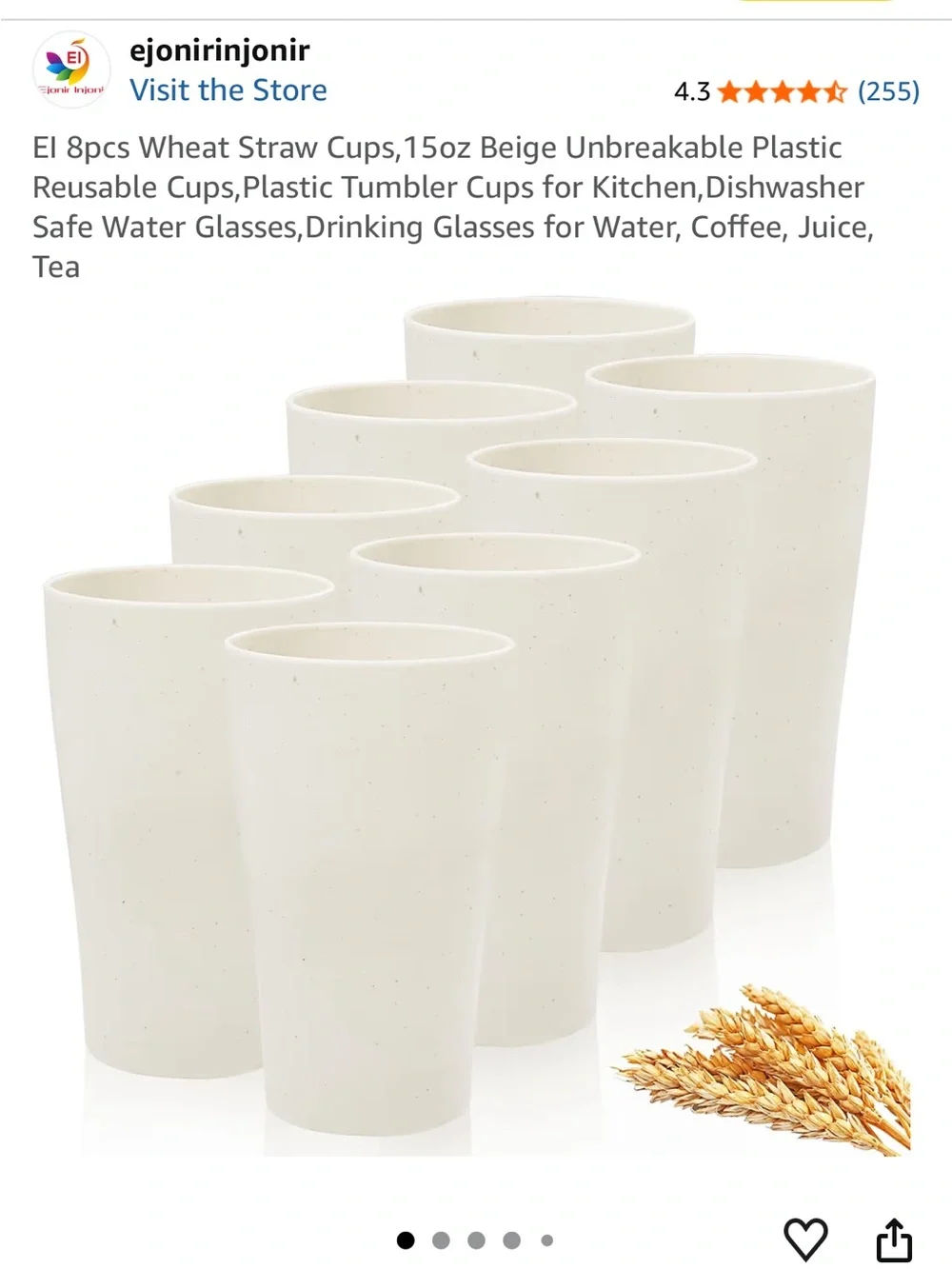 Minimalist Speckled Cream Cup - Tall Tumbler